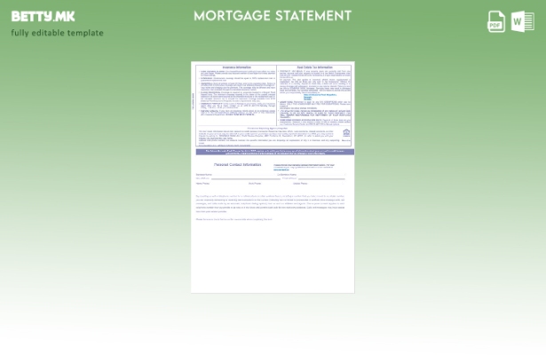 модерен стил сомалиски Sombank хипотека во шаблон формати Word и PDF 1